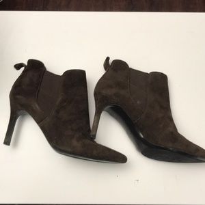 LAUREN by RALPH LAUREN Brown Suede Ankle Booties